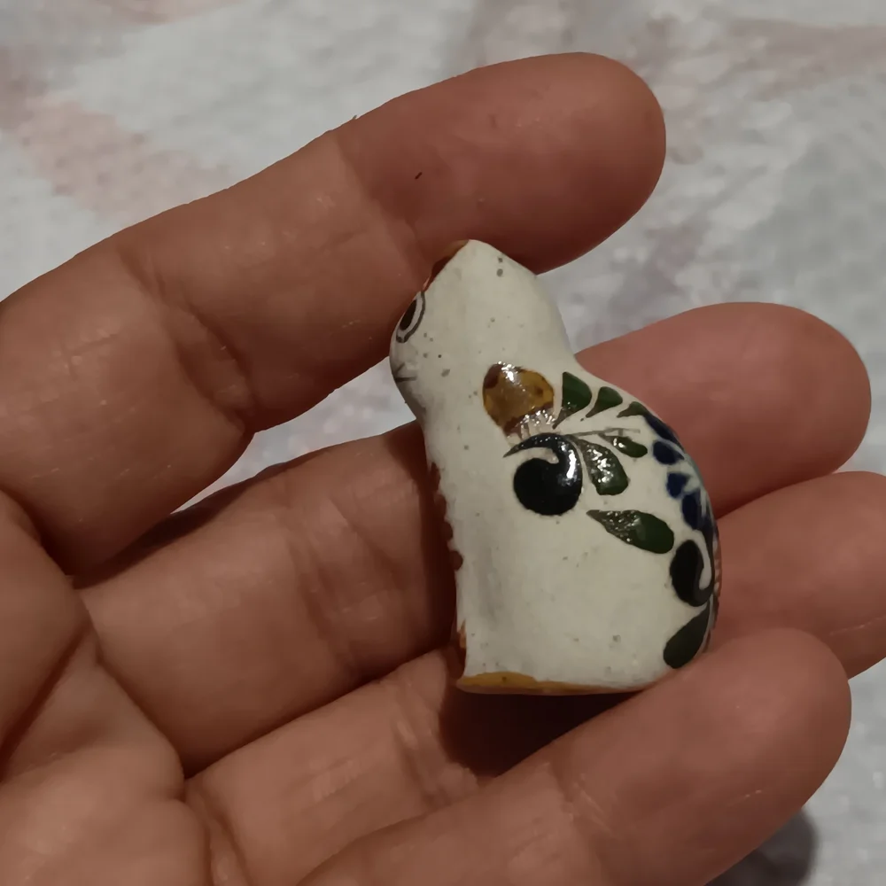 Cat Figurine🐞 - Tan and Brown Ceramic
